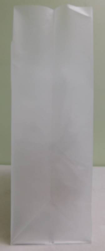 Clear Frosted Shopping Bags - 13 x 6 x 17
