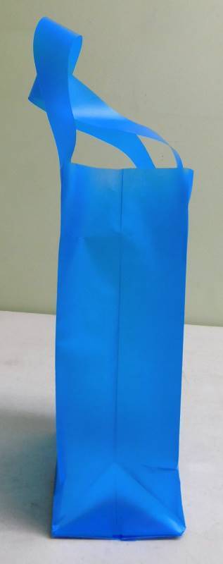Small Frosted Blue Gift Bags - 5 x 3 x 8