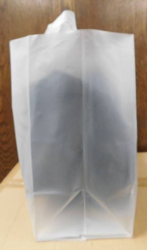 Clear Frosted Shopping Bags - 16 x 6 x 12