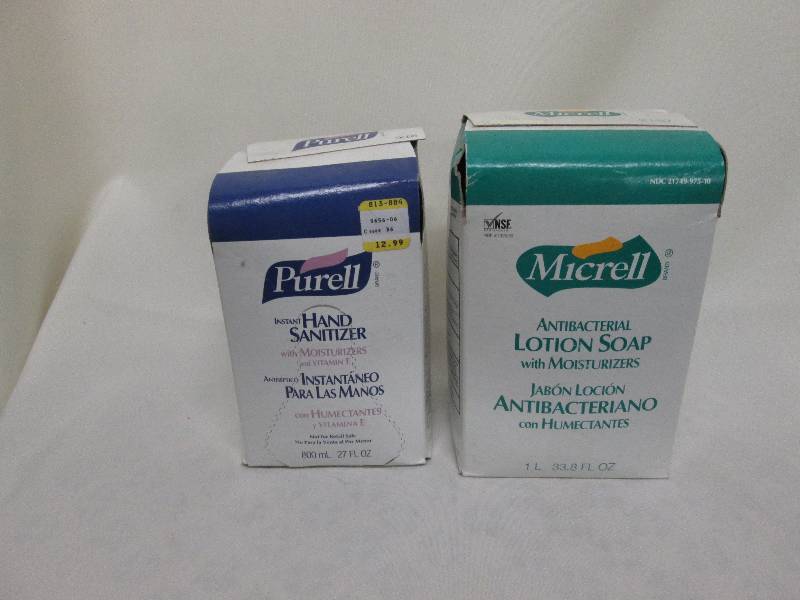 Purell hand sanitizer , Micrell Ant...