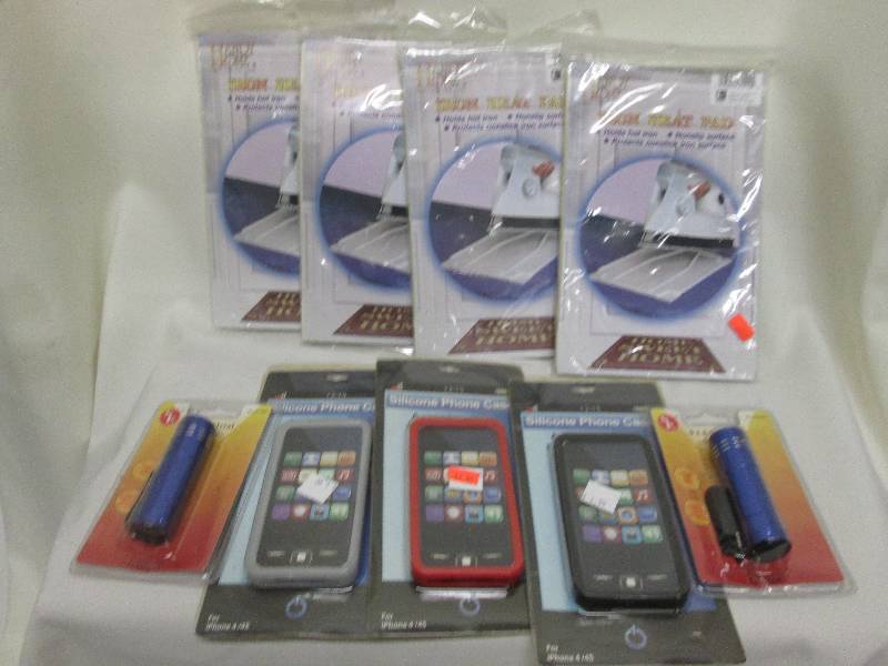 4 iron heat pads, 3 silicone phone ...