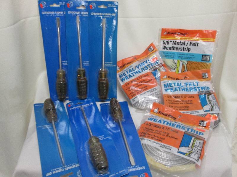 6 cushion grip screwdrivers, 4 pk o...