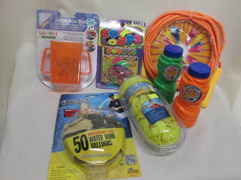 2 pk water balloons, 2 pk bubbles, ...