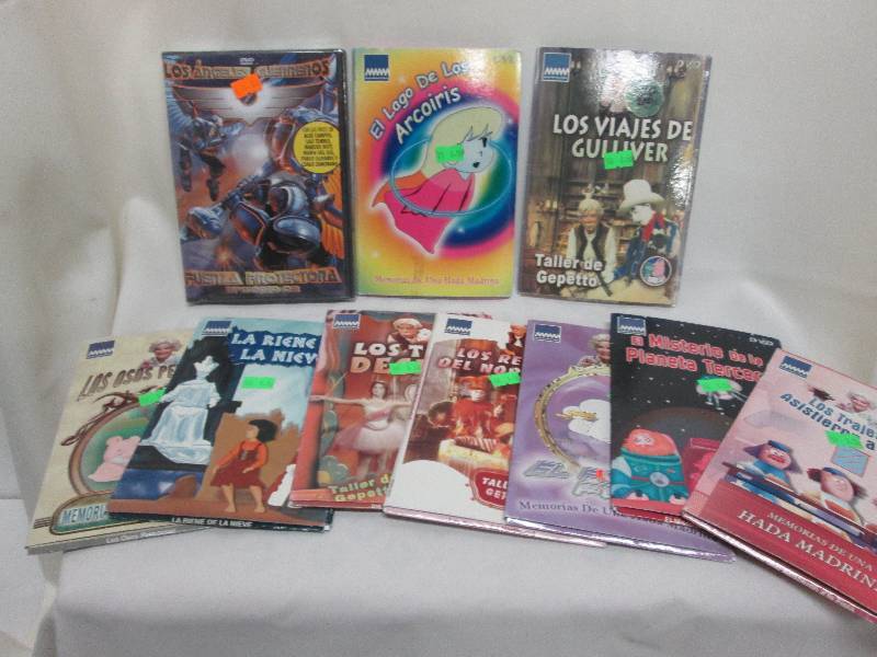 Lot of 10 DVDs various Spanish tit...