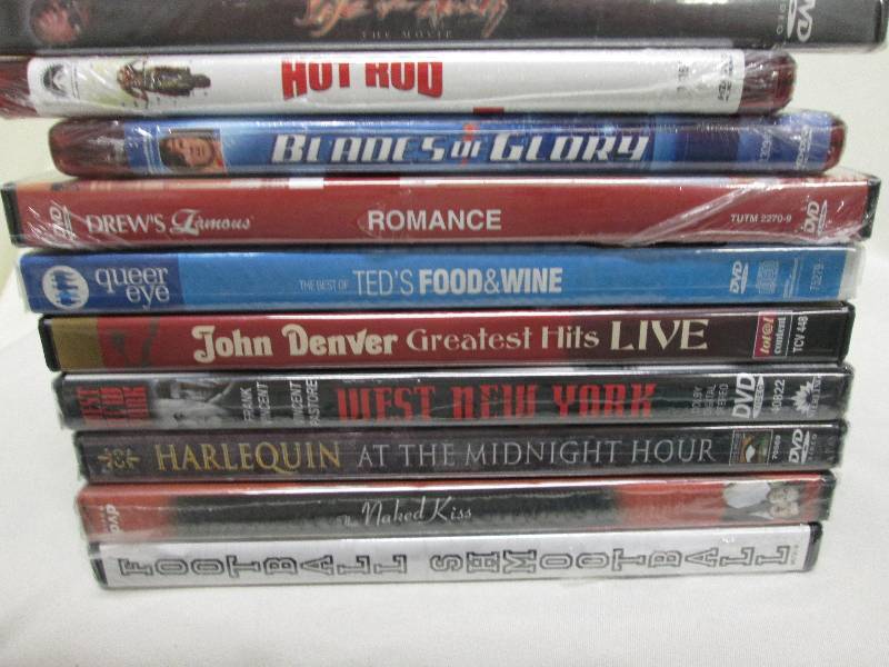 Lot of 10 DVDs various titles...