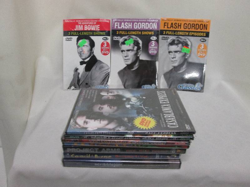 Lot of 10 DVDs various titles...