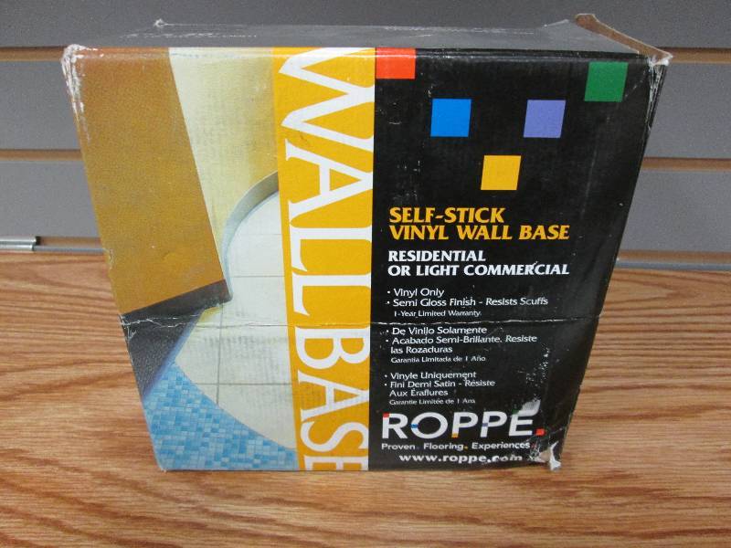 Roppe self-stick vinyl wall base- B...