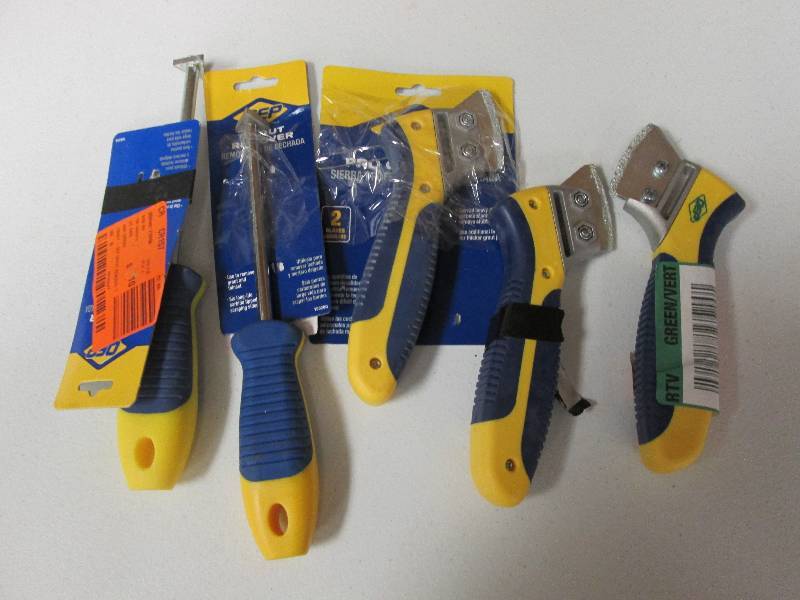 3 hand held grout saws, 2 grout rem...