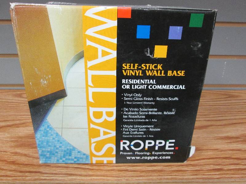 Roppe self-stick vinyl wall base- S...