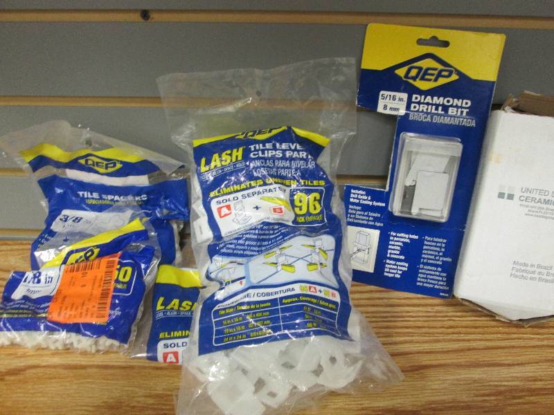 Tile spacers, tile leveling clips, ...