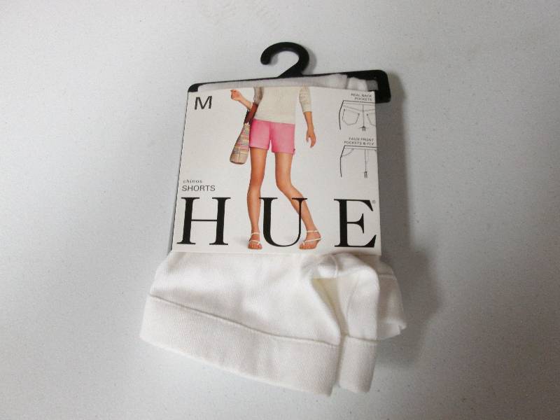 Hue ladies M chino shorts -white...