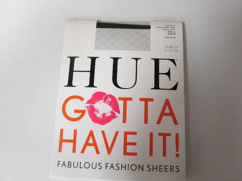 Hue Fashion sheers size 3 black...