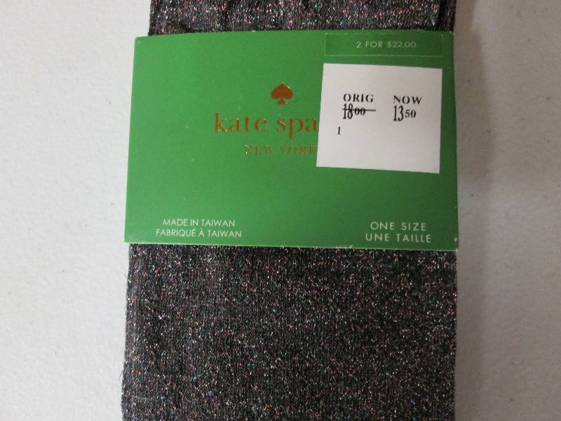 Kate Spae fashion knee highs, 2 pr ...