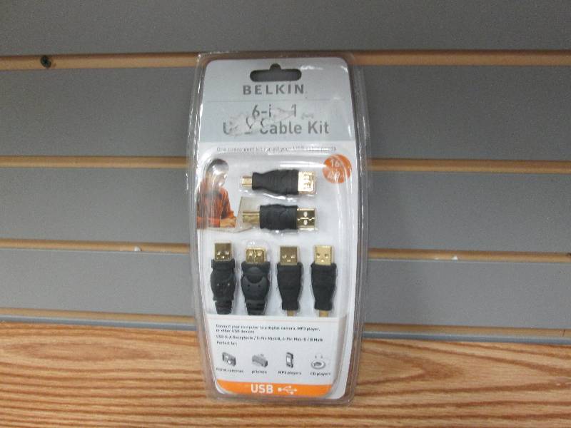 lot 3 image: Belkin 6-in1 USB Cable Kit Retail $...
