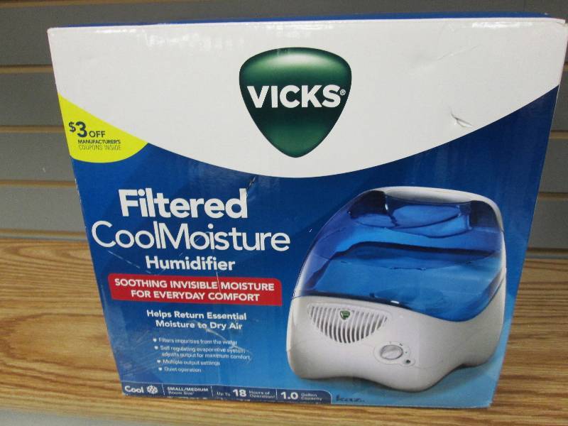 lot 45 image: Vicks 1.0 Gallon Mist Humidifier, f...