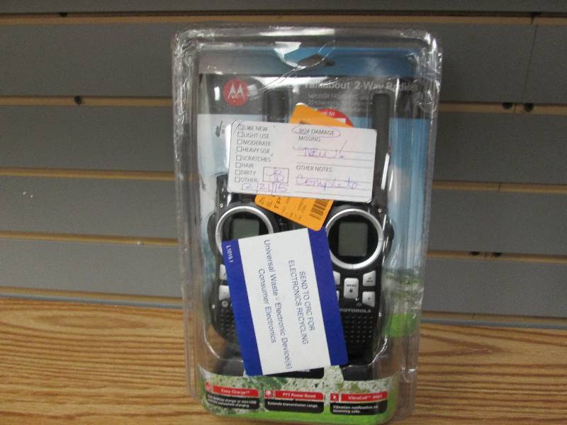 lot 63 image: Motorola TalkAbout 2-Way Radios com...