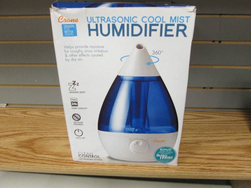 lot 87 image: Crane Drop Shape Cool Mist Humidifi...