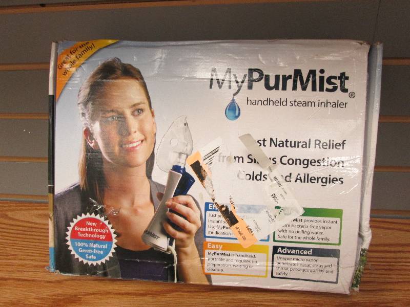 lot 114 image: My PurMist Hand Held Steam Inhaler ...