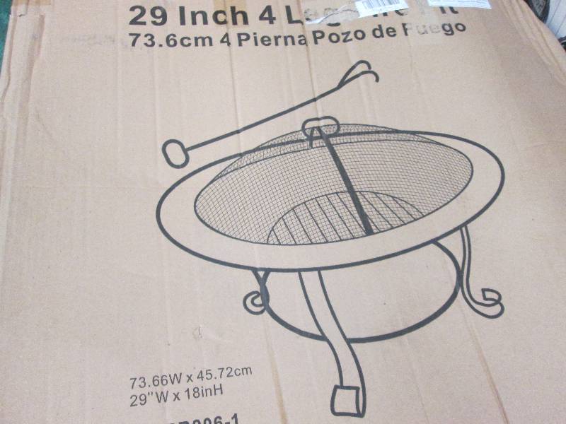 lot 126 image: 29 4 Leg Fire Pit - Model # PB006-...