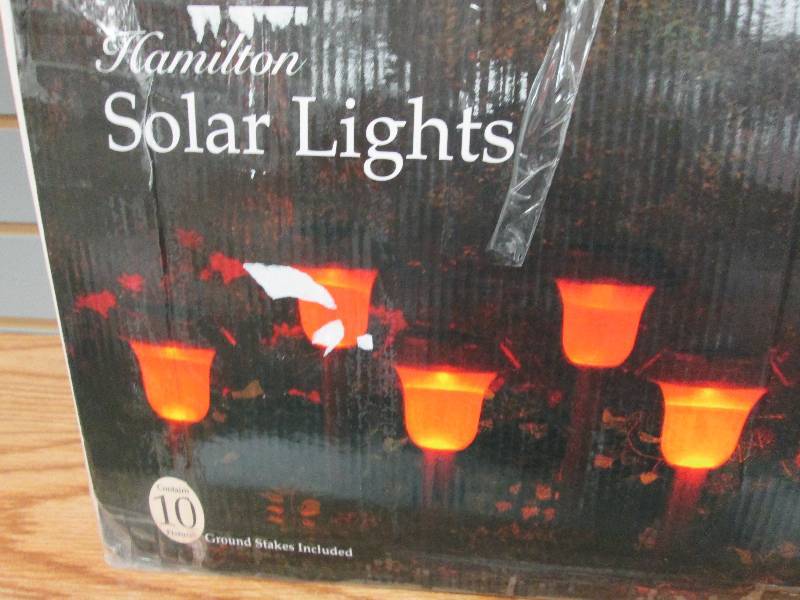 lot 145 image: Hamilton Solar Outdoor Light Set of...
