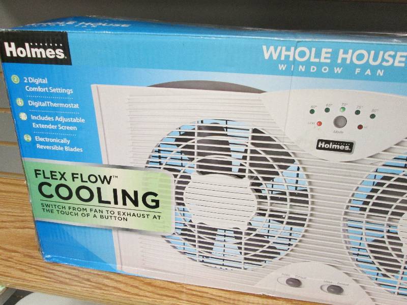 lot 146 image: Holmes Whole House Window Fan with ...