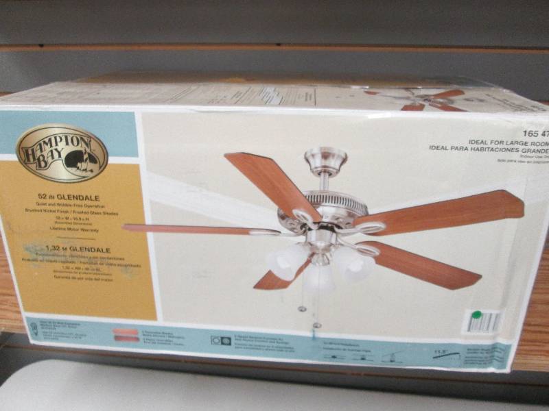 lot 154 image: Hampton Bay Glendale 52 inch Brushe...