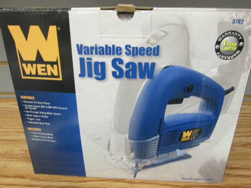 lot 160 image: Wen Variable Speed Jig Saw Retail $...