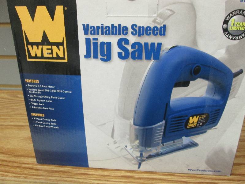 lot 161 image: Wen Variable Speed Jig Saw Retail $...