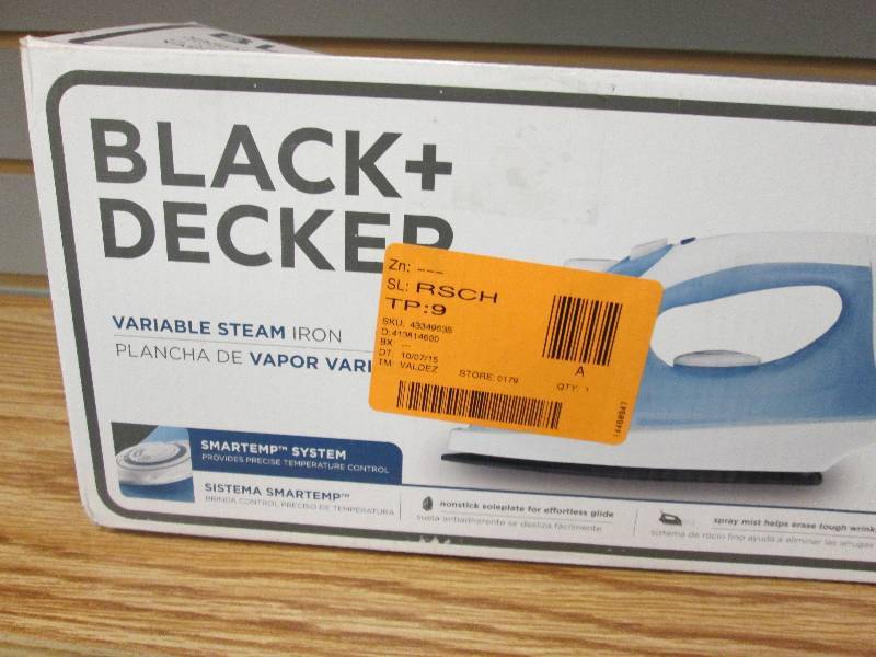 lot 184 image: Black and Decker Variable Steam Iro...