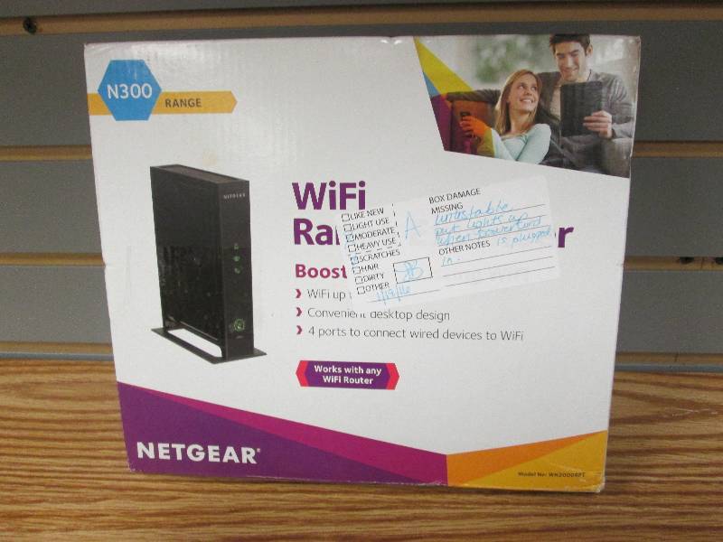 lot 188 image: Netgear N300 WiFi Range Extender us...