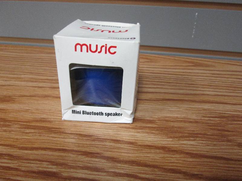 lot 198 image: Music Mini Bluetooth Speaker Blue R...