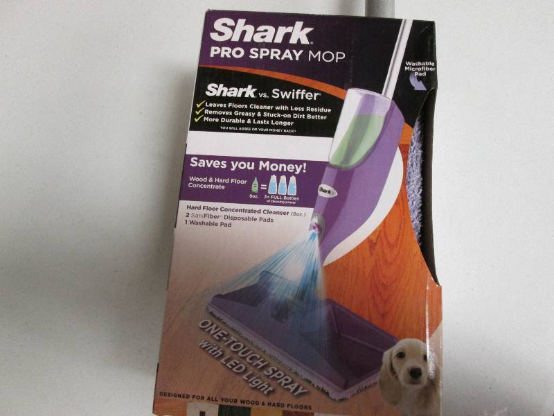 lot 201 image: Shark Pro Spray Mop 180 degree stee...