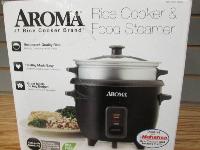 lot 216 image: Aroma Rice Cooker & Food Steamer Re...