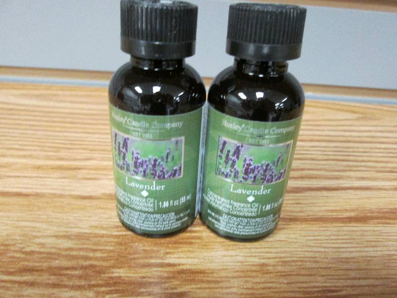 lot 244 image: Hosley Candle Company 2bottles 1.86...
