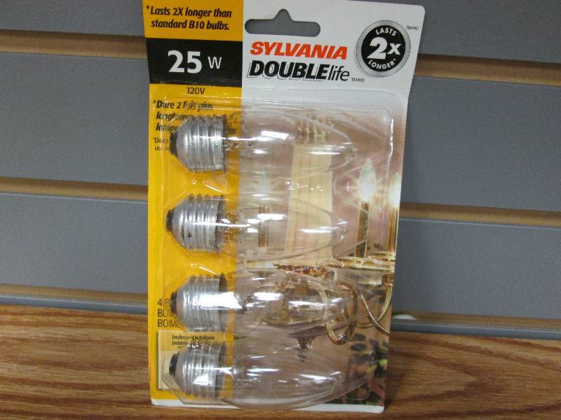 lot 277 image: Sylvania Double Life 25W 120V 4pk ...