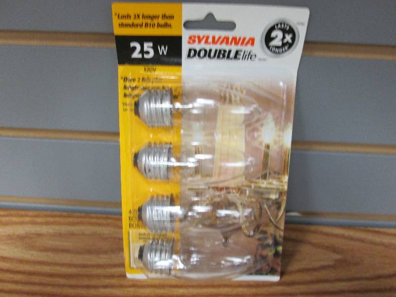 lot 280 image: Sylvania Double Life 25W 120V 4pk ...