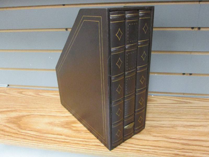 lot 353 image: Decorative Magazine Holder Retail $...
