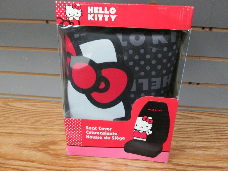 lot 370 image: Hello Kitty BlackWhiteRed Seat Co...
