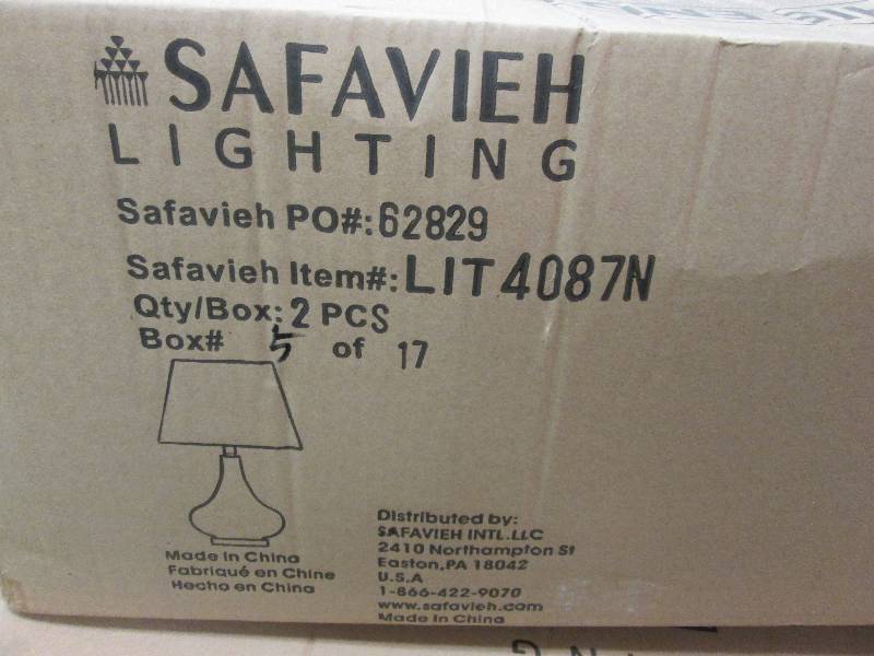 lot 382 image: Safavieh Lighting Collection Set of...