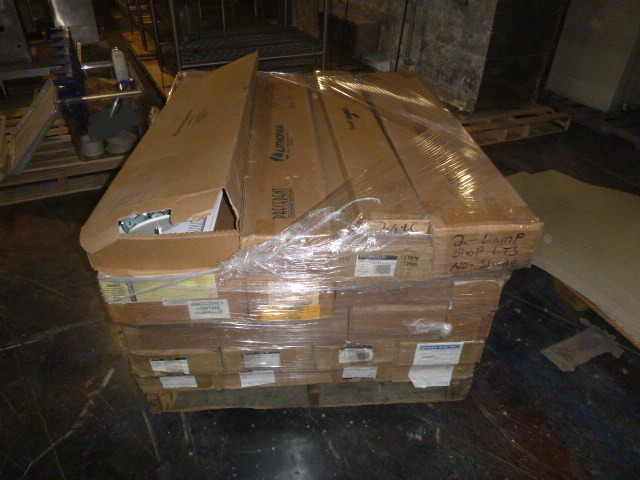lot 2 image: Pallet of Light Fixtures