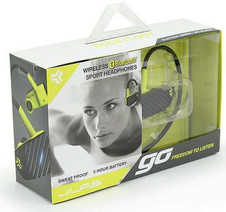 JLAB GO Bluetooth Sport In-Ear Stereo Headphones - Black