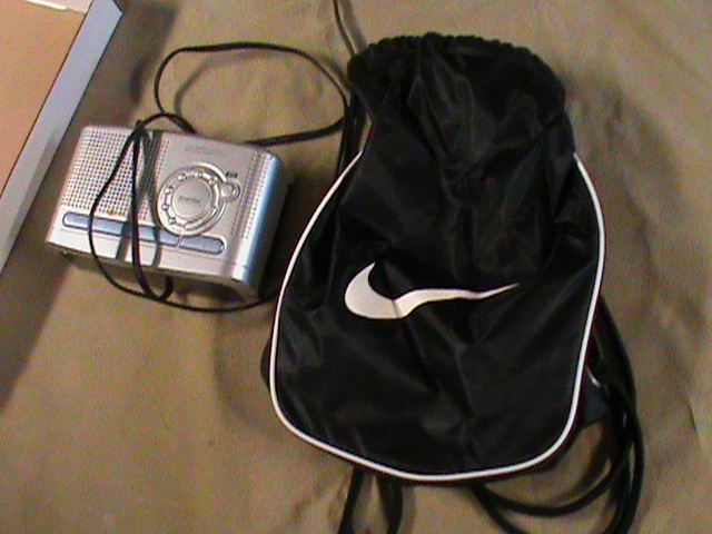 Nike Bag and radio