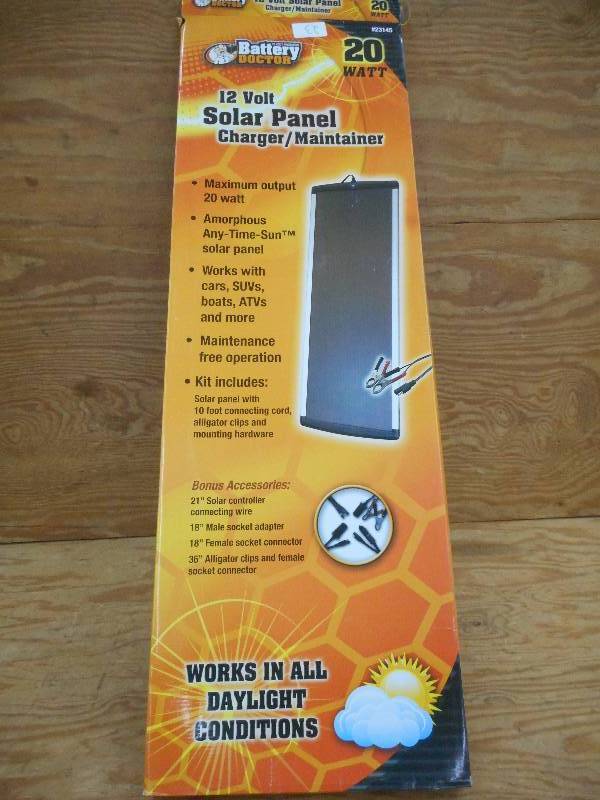 Unused Battery Doctor 20Watt 12Volt...