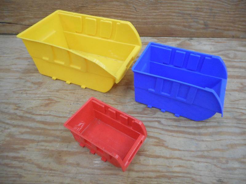 (3) Unused Plastic Parts Bins ...