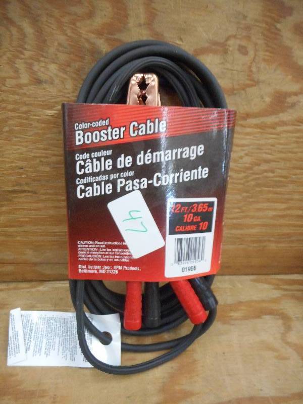 Unused 12ft 10-Gauge Booster Cable ...