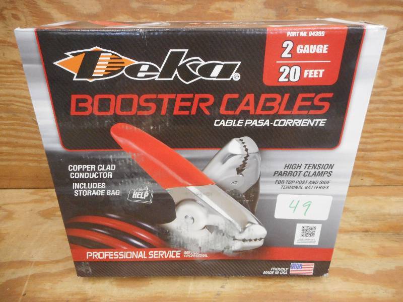 Unused Deka 2-Gauge 20ft Booster Ca...