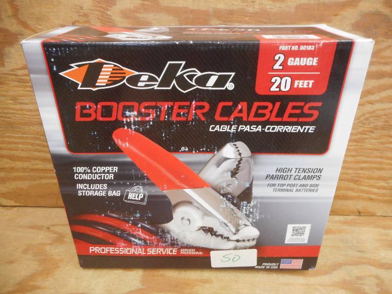 Unused Deka 2-Gauge 20ft Booster Ca...