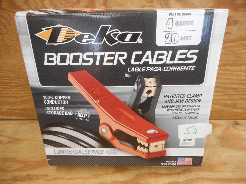 Unused Deka 4-Gauge 20ft Booster Ca...
