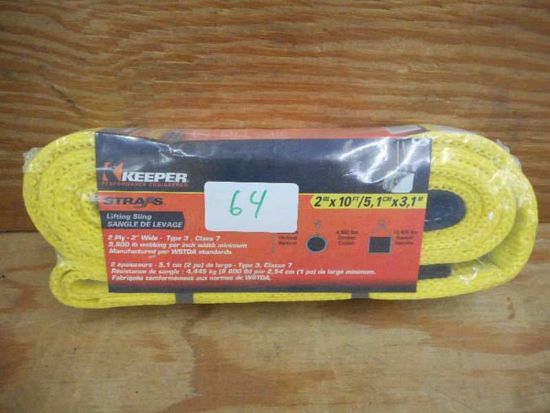 Unused Keeper 2x10 Lifting Sling ...