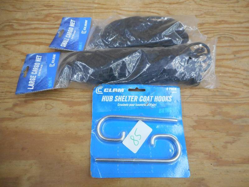 (2) Unused Clam Cargo Nets & (1) Un...